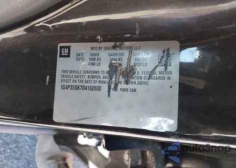 2013 Buick Verano Leather Group from USA, damaged, VIN 1G4PS5SK7D4192600